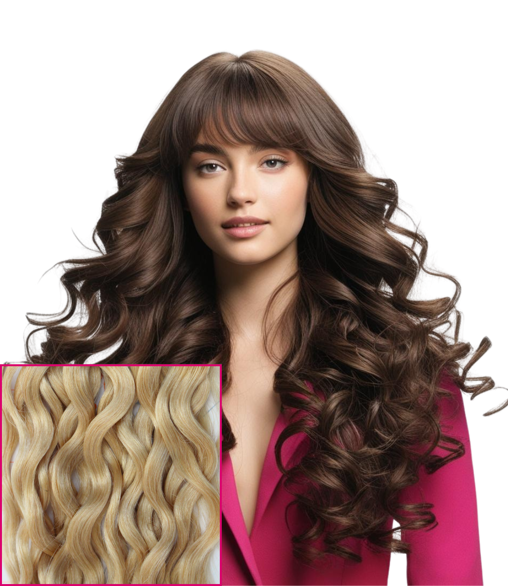 EXTENSIONES RAMAL CORTINA PELO NATURAL RIZADO Natura Salud y Belleza